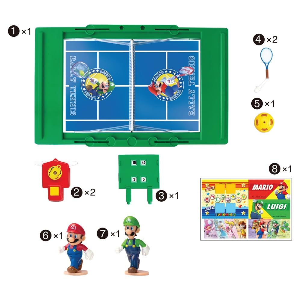 EPOCH Games Super Mario 7545 Super Mario Rally Tennis, Action Game