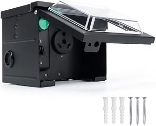 30 Amp RV Power Outlet Box with Breaker