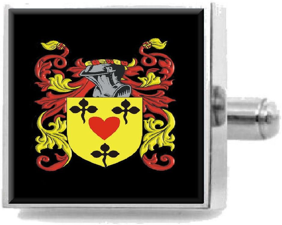 Epperson England Family Crest Surname Coat Of Arms Cufflinks Personalised Case