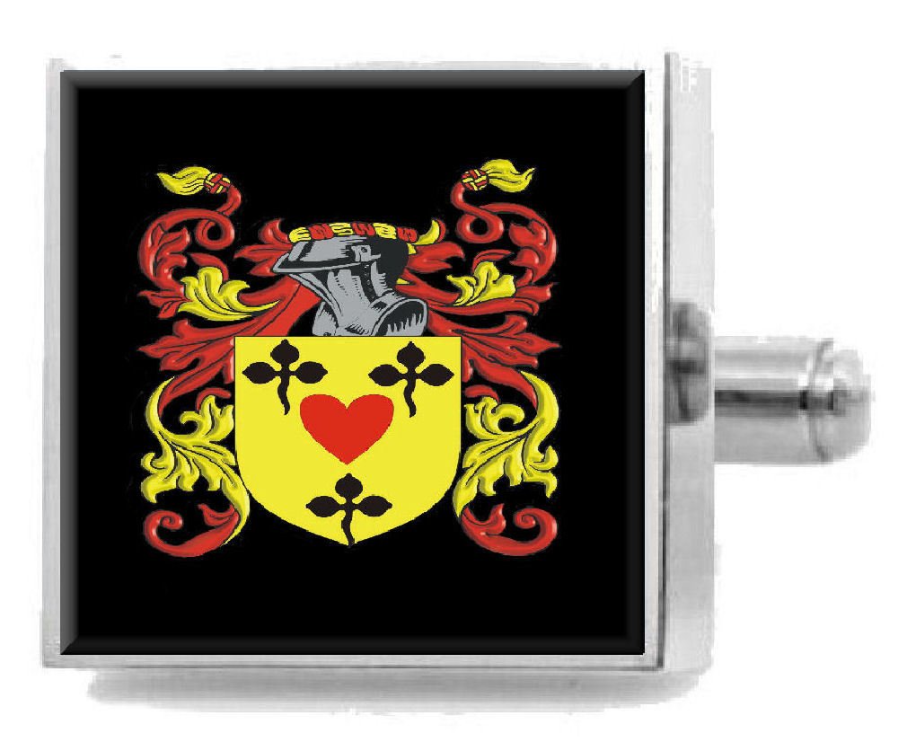 Select Gifts Pallister Ireland Family Crest Surname Coat Of Arms Cufflinks Personalised Case