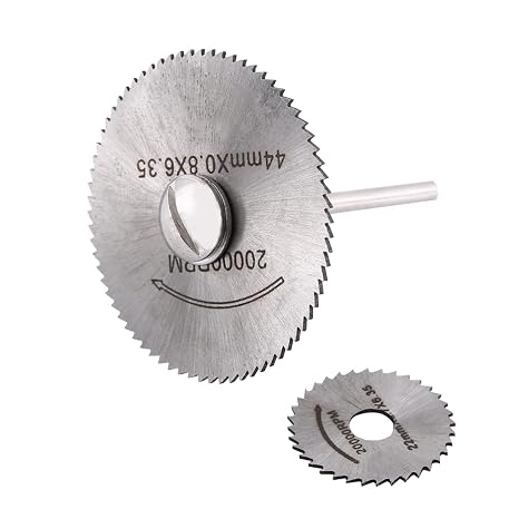 6PCS Mini HSS Circular Saw Blades Set, Cutting Blade Wheels Disc with 1/8 for Rotary Tools