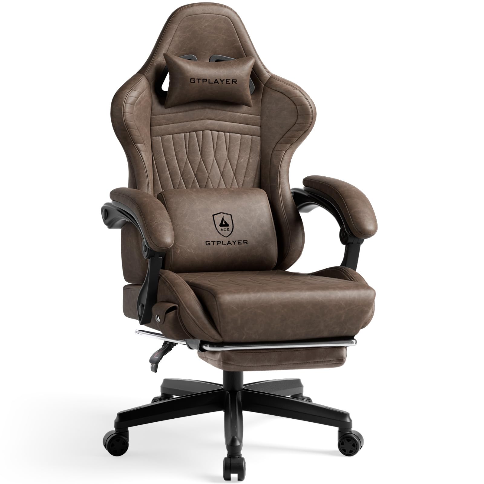GTPLAYER Gaming Chair Ace Pro, Computer Office Chair for Adults, Brown