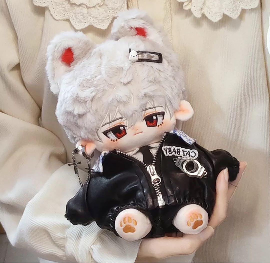 Amazon.co.jp: 《銀髪赤目 な可愛い着せ替えぬいぐるみ《20cm
