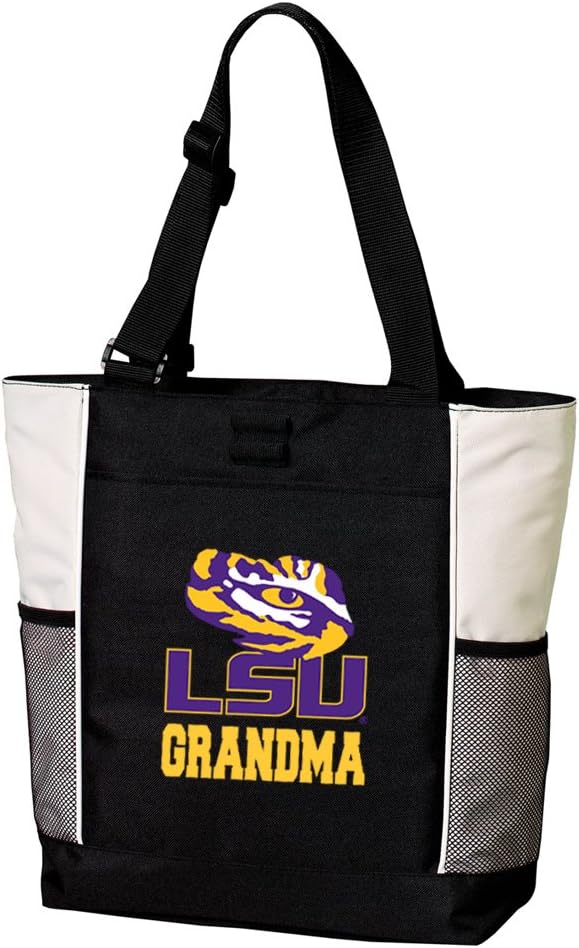 Broad Bay LSU Tigers Grandma Tote Bags Proud LSU Grandmother Totes Beach Pool Or Travel