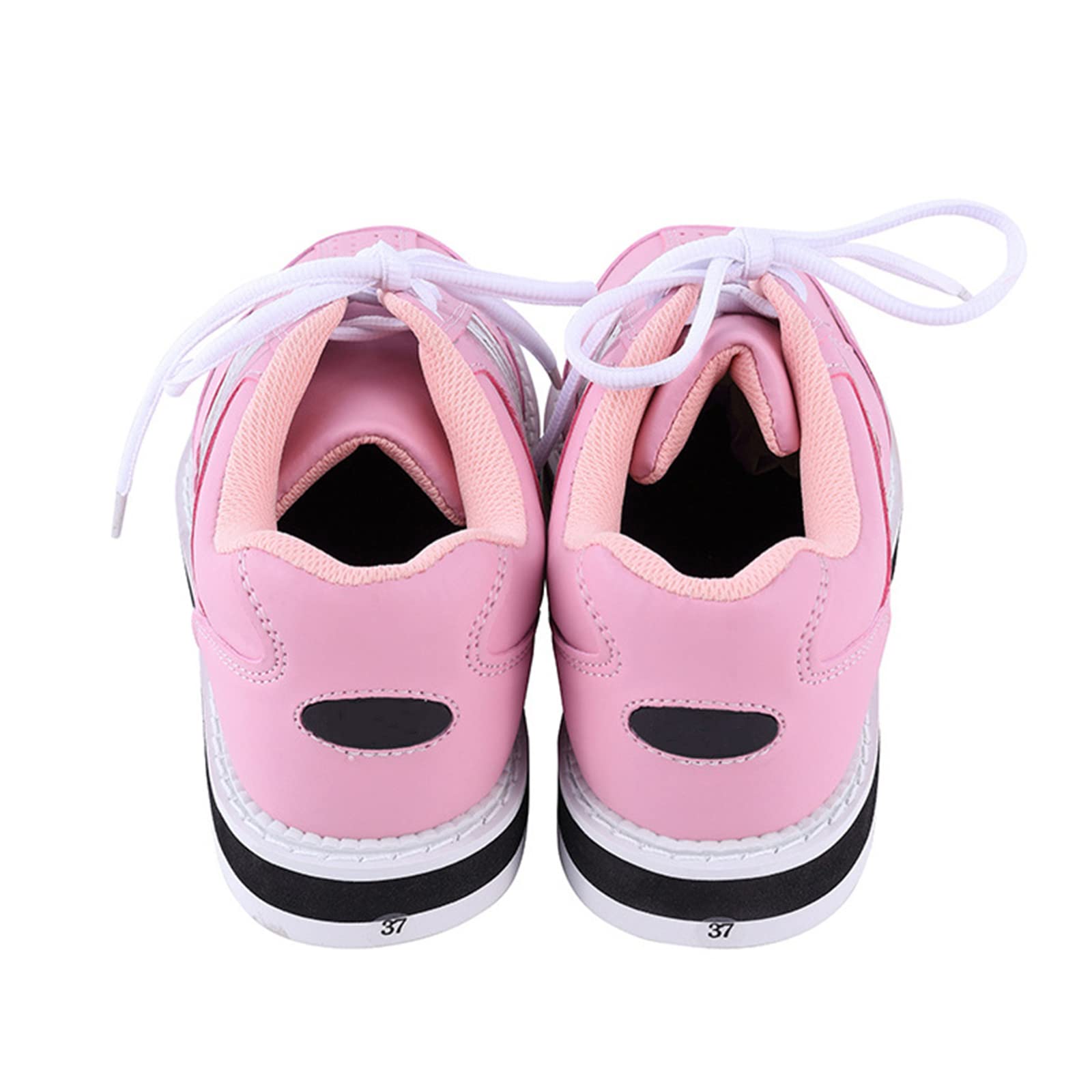 Chaussures De Bowling pour Femme Athlétique Léger Tampon Cuir À Lacets Intérieur Mode