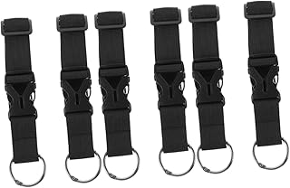 6 Pçs Alças De Cabide De Mochila Para Bagagem Alças De Mala Alças De Bolsa De Bagagem Alça De Mochila Cinto Com Fivela Alça De Mochila Alças De Fivela Ajustáveis Alças Pesadas