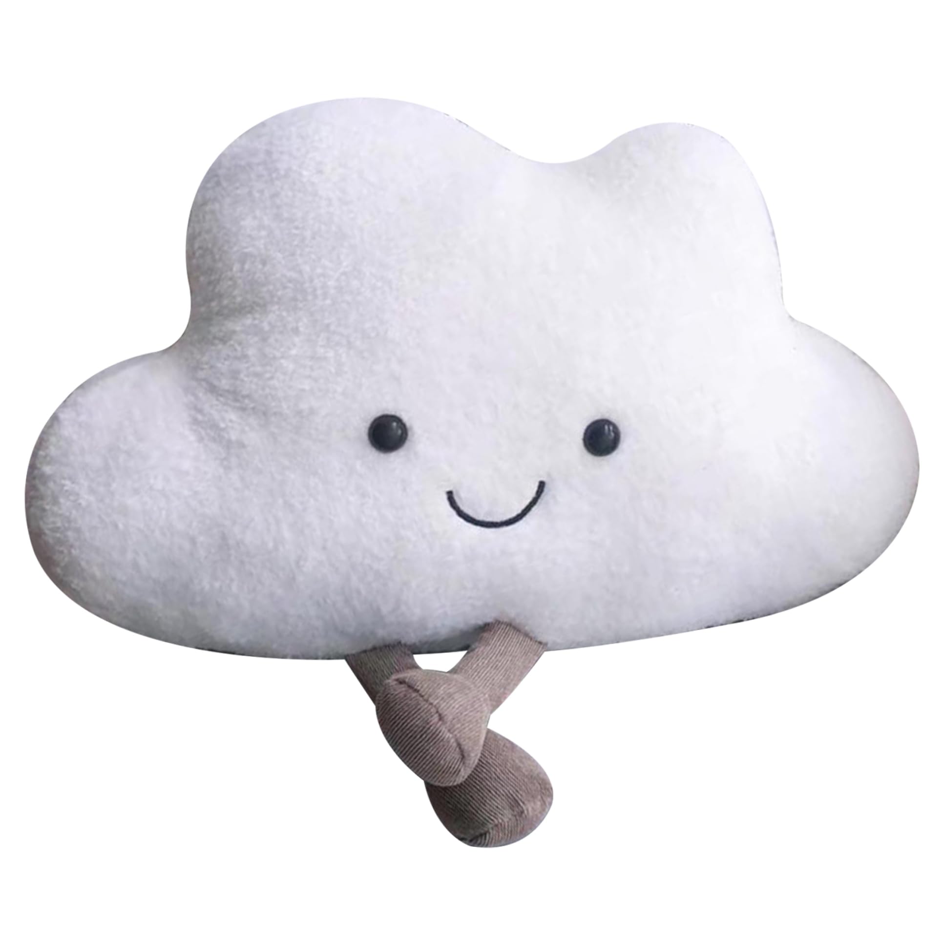 Licsaliwe Cloud Shaped Plush Throw Pillow, Cute Decorative Pillow for Kids Nursery Bedroom/19.7x13.8in
