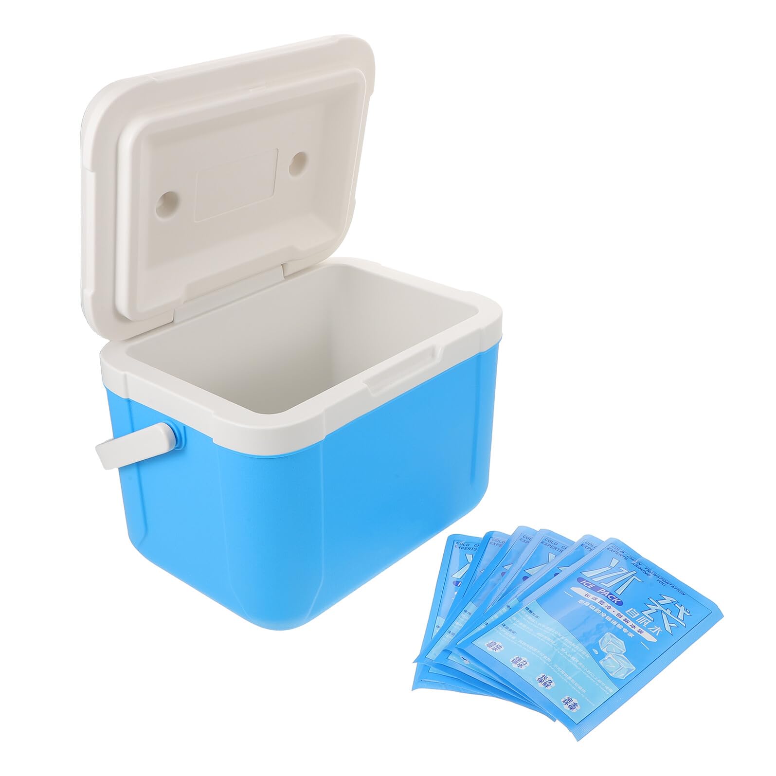 Glacière Campingaz Isotherm 920 bleue 10L et bloc Freezpack M20 pour éviter la nourriture tiède