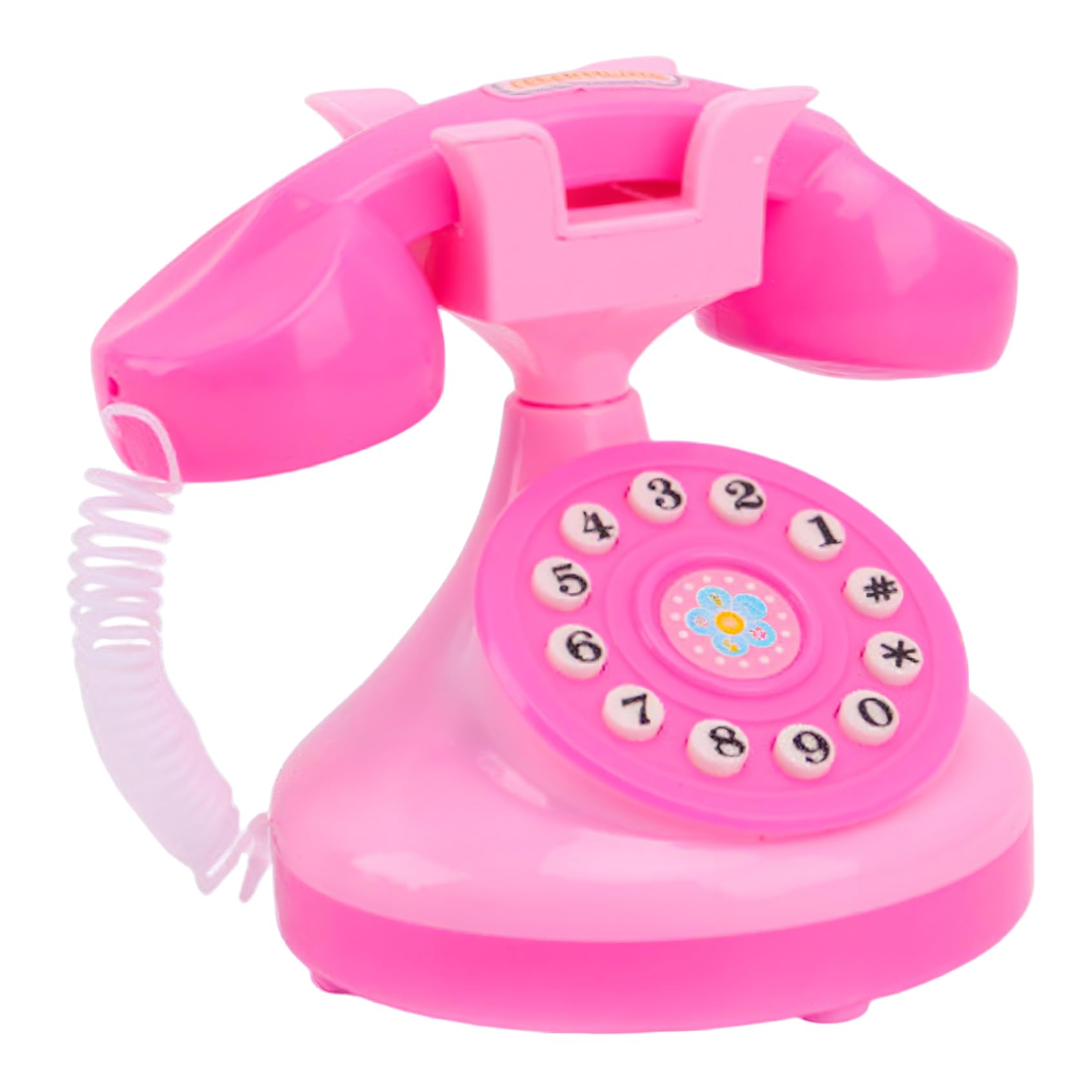 Veesper Children Telephone Toys Mini Simulation Phone Parent Child Interactive Toys with Number Dial..