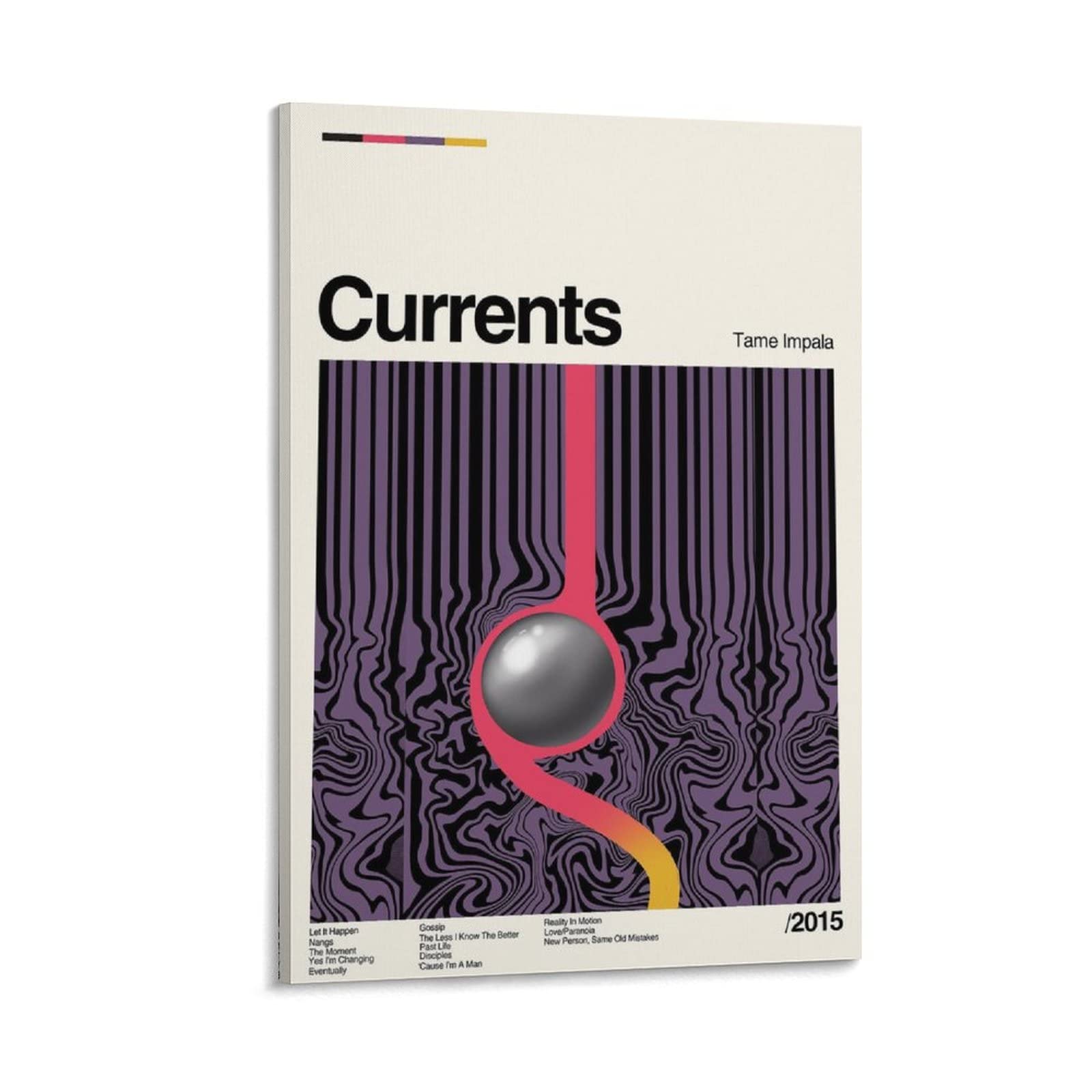 Tame Impala - Currents Canvas Poster Bedroom Decor Sports Landscape Office Room Decor Gift Frame-style24x36inch(60x90cm)