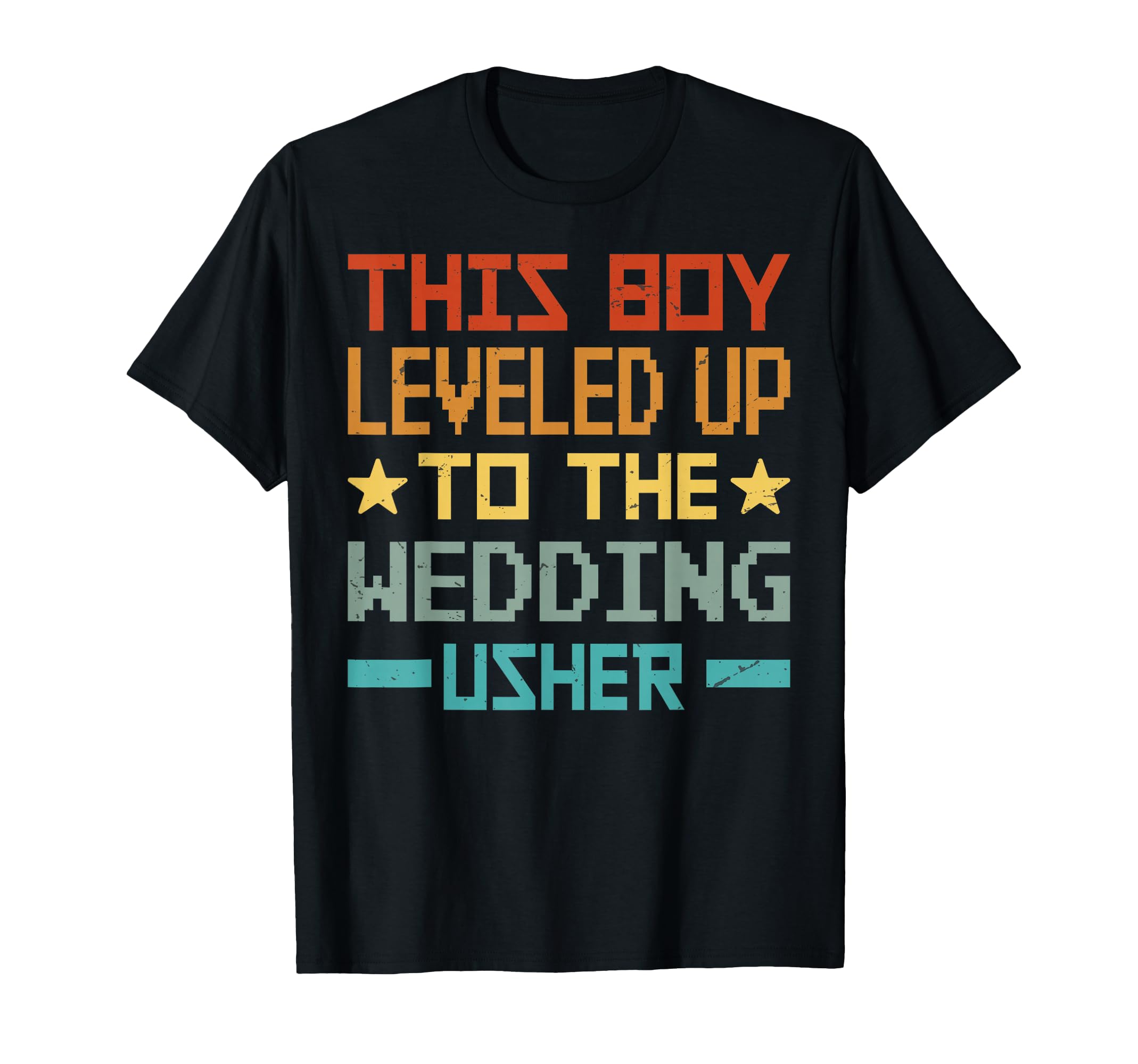 This Boy Leveled Up To The Wedding Usher - Funny Wedding T-Shirt