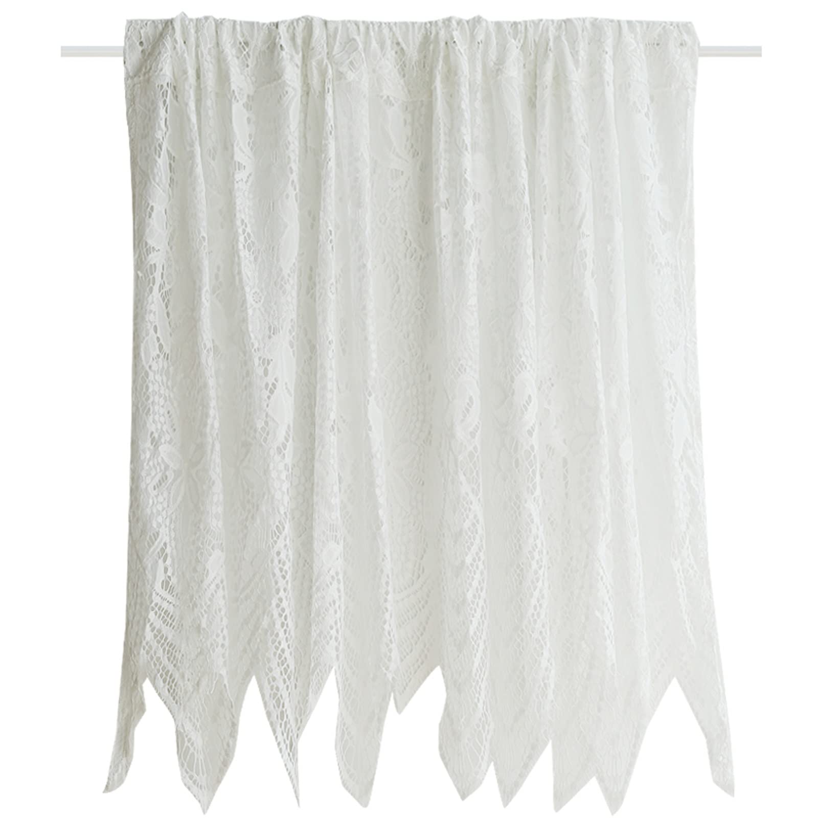 Cortinas de media ventana de estilo pastoral y visillos semitransparentes para dormitorio