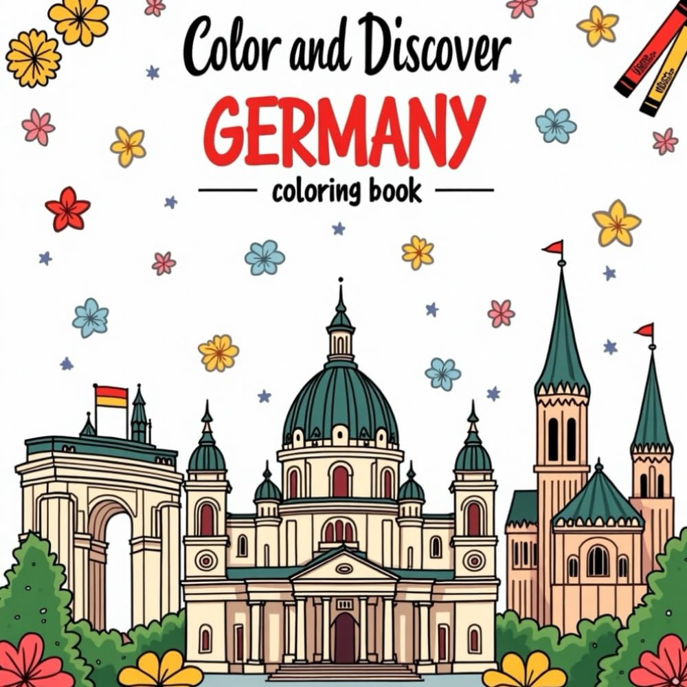 Color and Discover: GERMANY: A Fun and Educational Coloring Book for Kids and Adults to Explore Germany’s Landmarks, Culture, and History