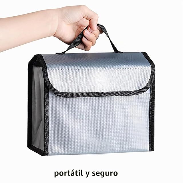 Foto 5 de 7 de WANGCL Lipo - Bolsa de batería a prueba de explosiones, ignífuga, impermeable, bolsa grande…
