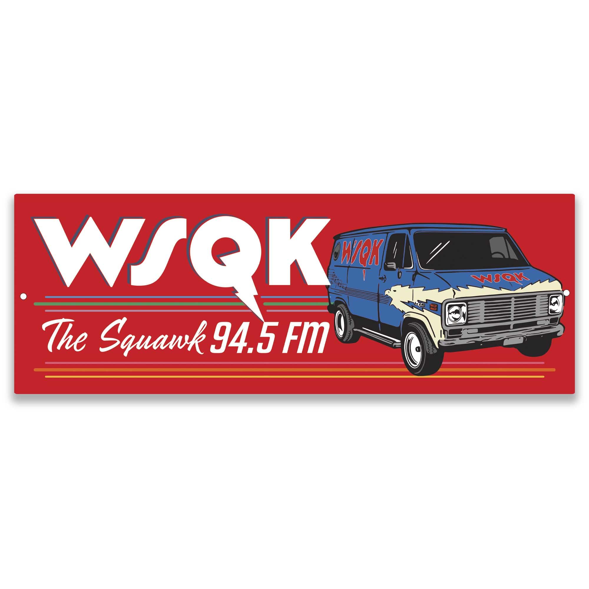 Amazon.com: Stranger Things WSQK Metal Sign - Retro Hawkins