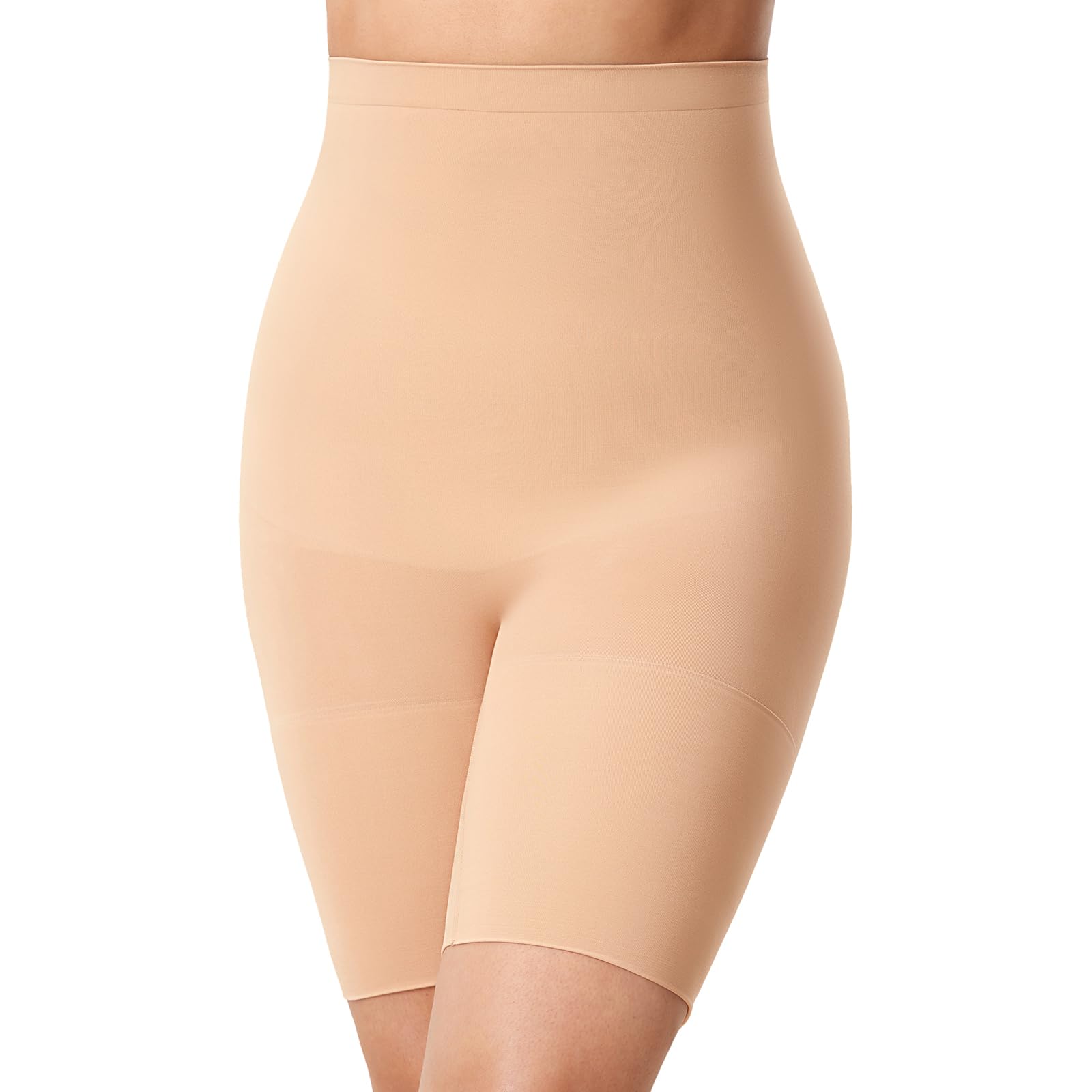 Delimira Women's Tummy Control Shapewear Plus Size High Waist Thigh Slimmer Butt Lifter Boyshort