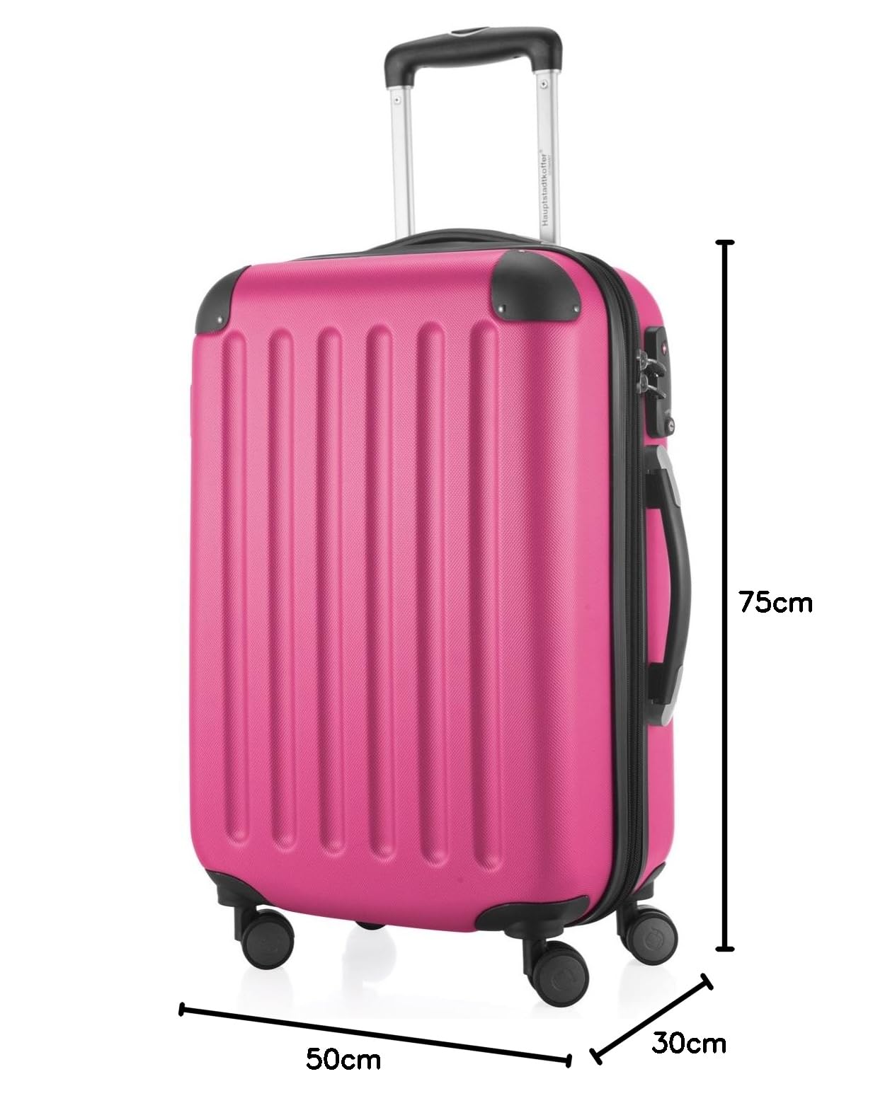 HAUPTSTADTKOFFER - Spree - Maleta rígida, Trolley expandible, Equipaje de Viaje, 4 Ruedas Dobles, TSA, 65 cm, 74 litros, Champán — view 353