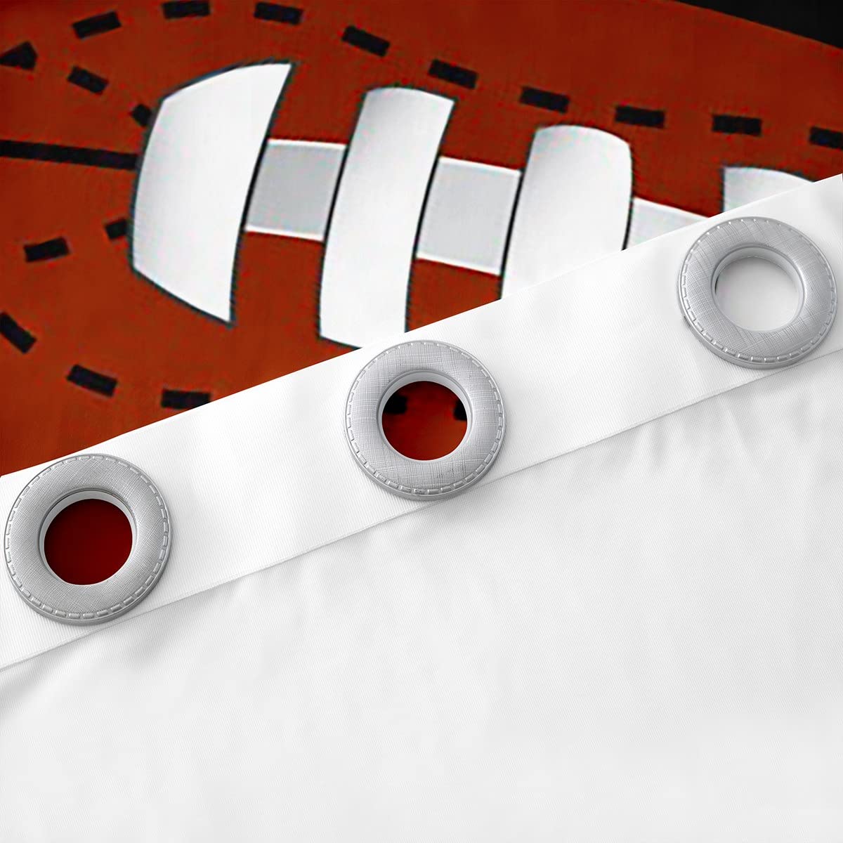 Kurtyna piłkarska rugby sporty zaciemnianie zasłony okienne do sypialni piłka nożna gra zasłony zaciemniające (30%-50%) tęcza geometria plaster miodu dekoracje okienne szer. 46 x dł. 54