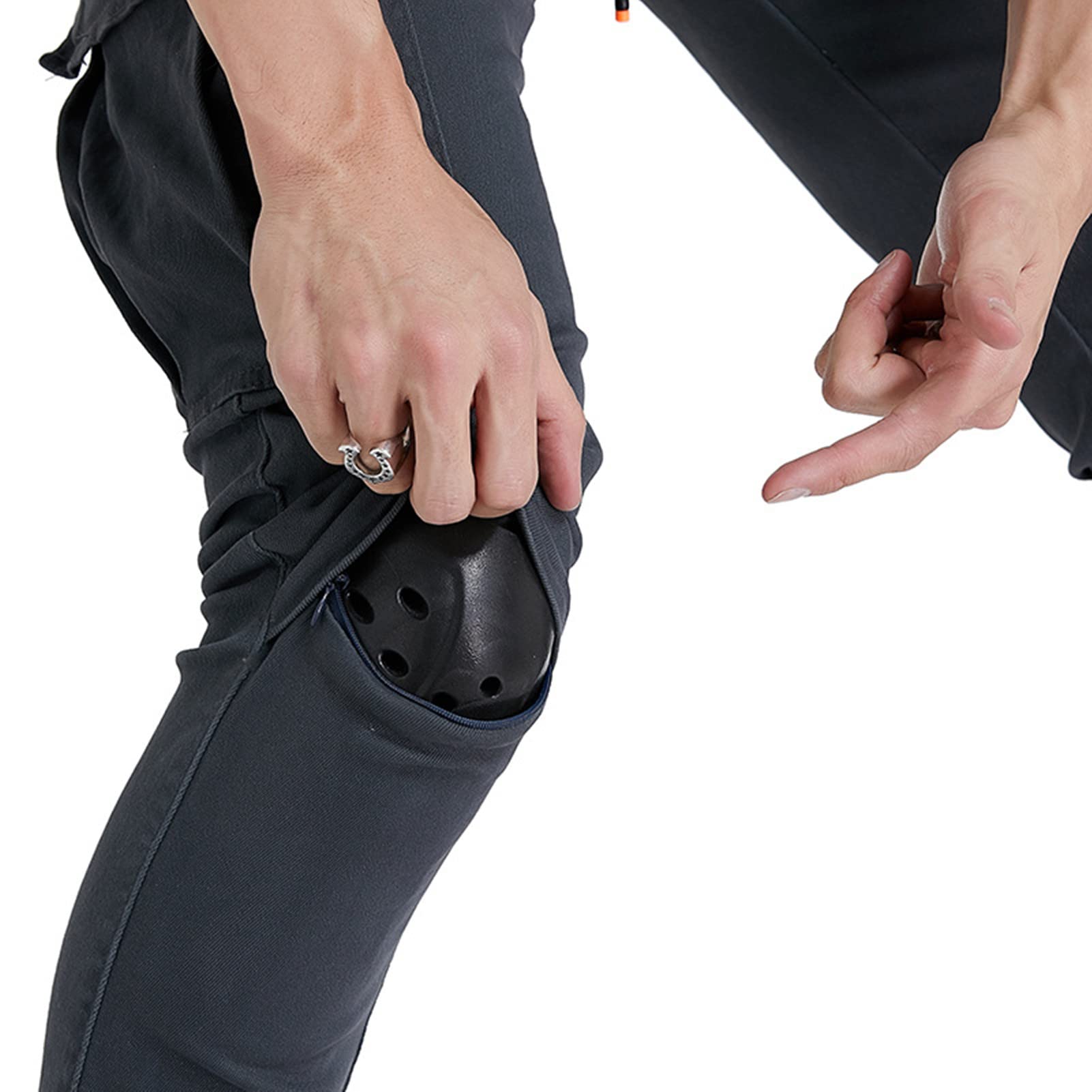 Jeans Da Moto Da Uomini E Donne Pantaloni Protettivi Da Moto Pantaloni In Denim Rinforzati Foderati Protettivi Approvati CE Rimovibili Corazzati Denim Modern-Fit (Nero,M)