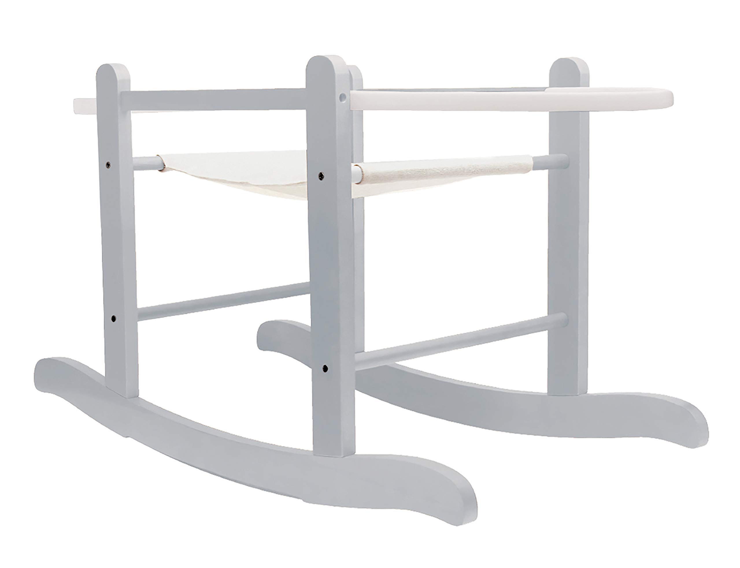 Buy Kinder Valley Grey Waffle White Wicker Noah Pod Moses Basket with