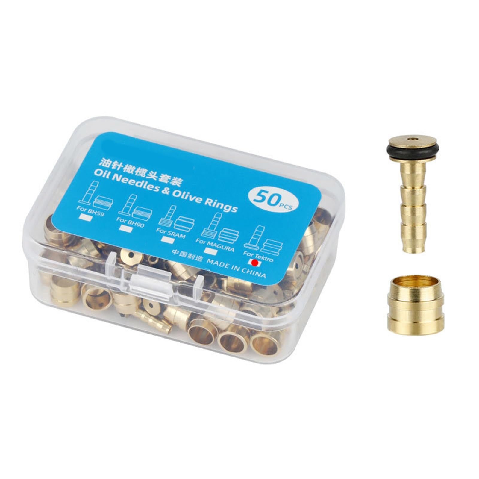 Hdoytxxm Suitable For Yanhao 50 Set Bike Brake Connecting Insert For Replacing Bicycles Hydraulic Brakes Hose Road Bicycles Brake Insert Bike Oil Needle Connectors