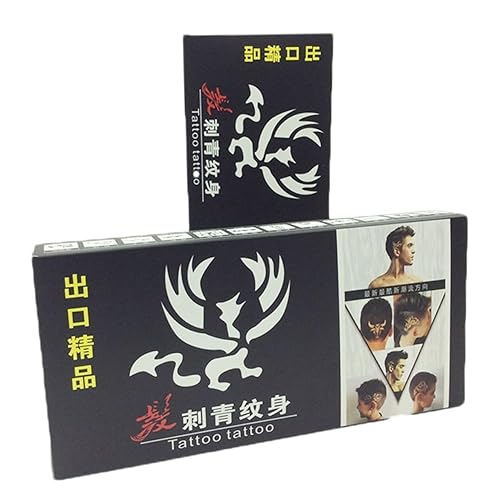 1 Box Hair Tattoo Stencil Kit Creative Hair Design Patterns for Men Women DIY Styling Suitable for Birthdays Festivals Work Events