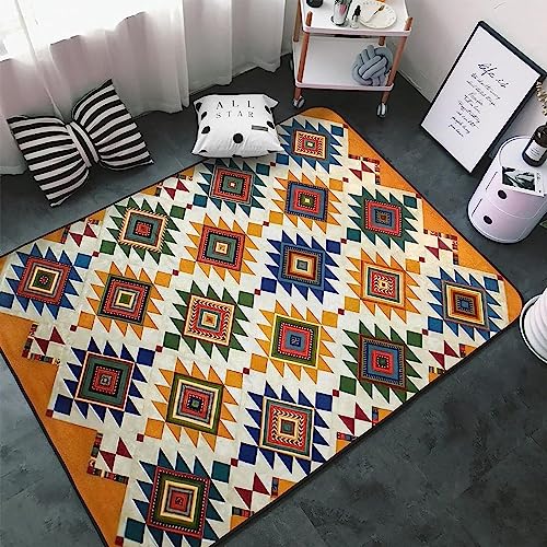 Schlafzimmer Teppichboden Soft 3D Westliche Amerikanische Ureinwohner Bedruckte Matten Polyester...