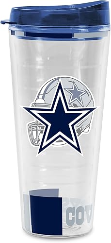 Miniatura 171 de Rico Industries NFL - Vaso clásico de fútbol americano de doble pared, 16 oz o 20 onzas, tapa W