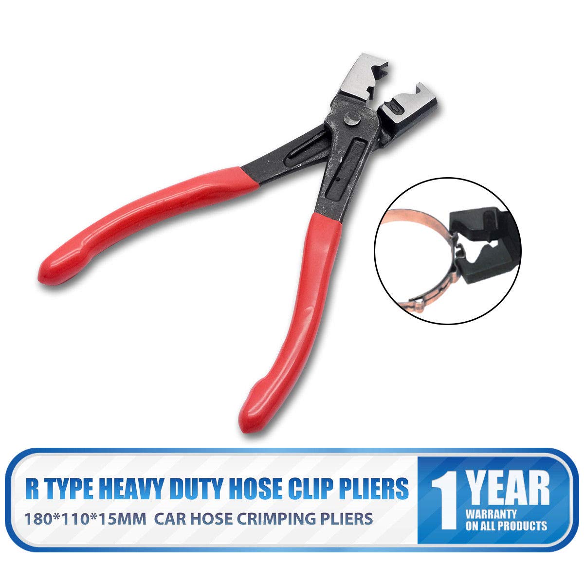 MASO Hose Clip Pliers Heavy-Duty Clic & Clic-R Hose Clamp Pliers Swivel Drive Shafts Angle Clamp 4