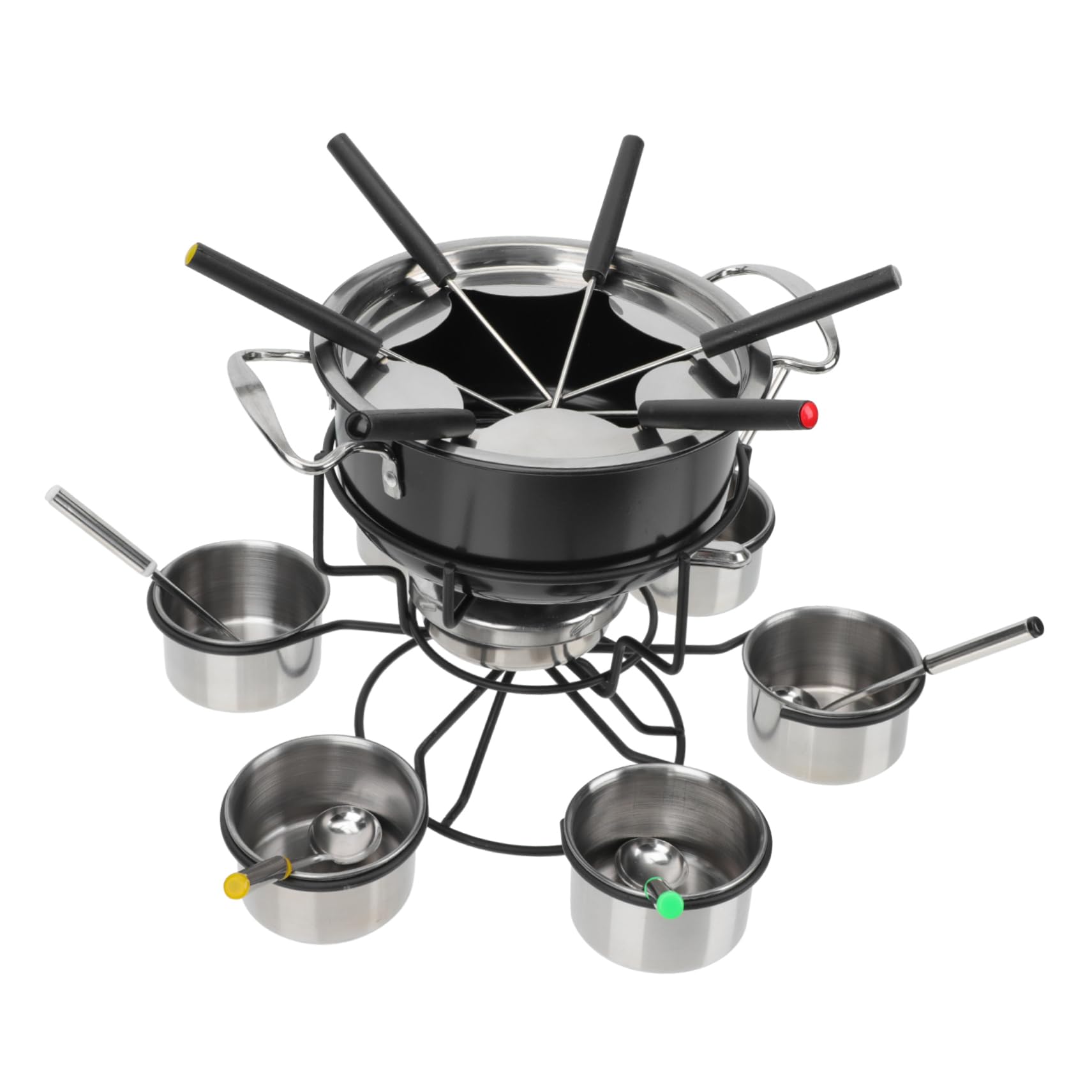 FUNOMOCYA 1Set Cheese Fondue Pot Portable Chocolate Warmer for Melting Cheese Butter and Chocolate for Baking and Cooking Present for