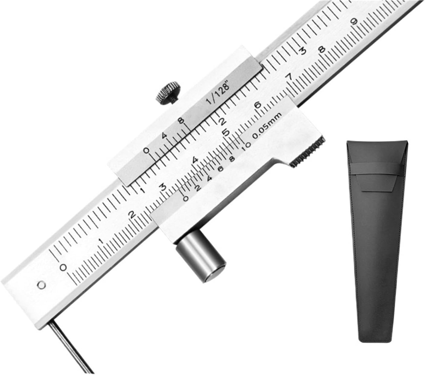 0-200mm Marking Caliper with Carbide Needle Scriber Parallel Stainless Steel Vernier Caliper Marking Ruler Measuring Tool