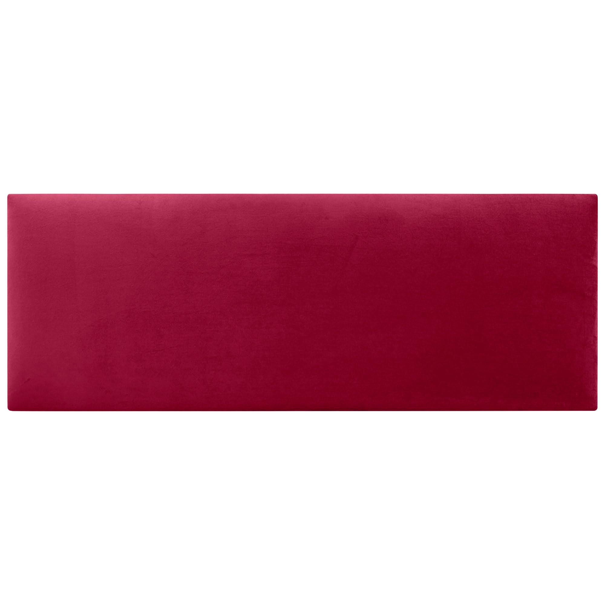DHOME Testiera in Velluto Liscio di Alta Gamma Moderna Testiera Imbottita Letto di Lusso Camera da Letto Imbottita (Rosso, 150cm)