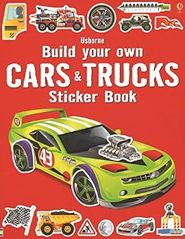 Paperback Build Your Own Cars & Trucks Sticker Book