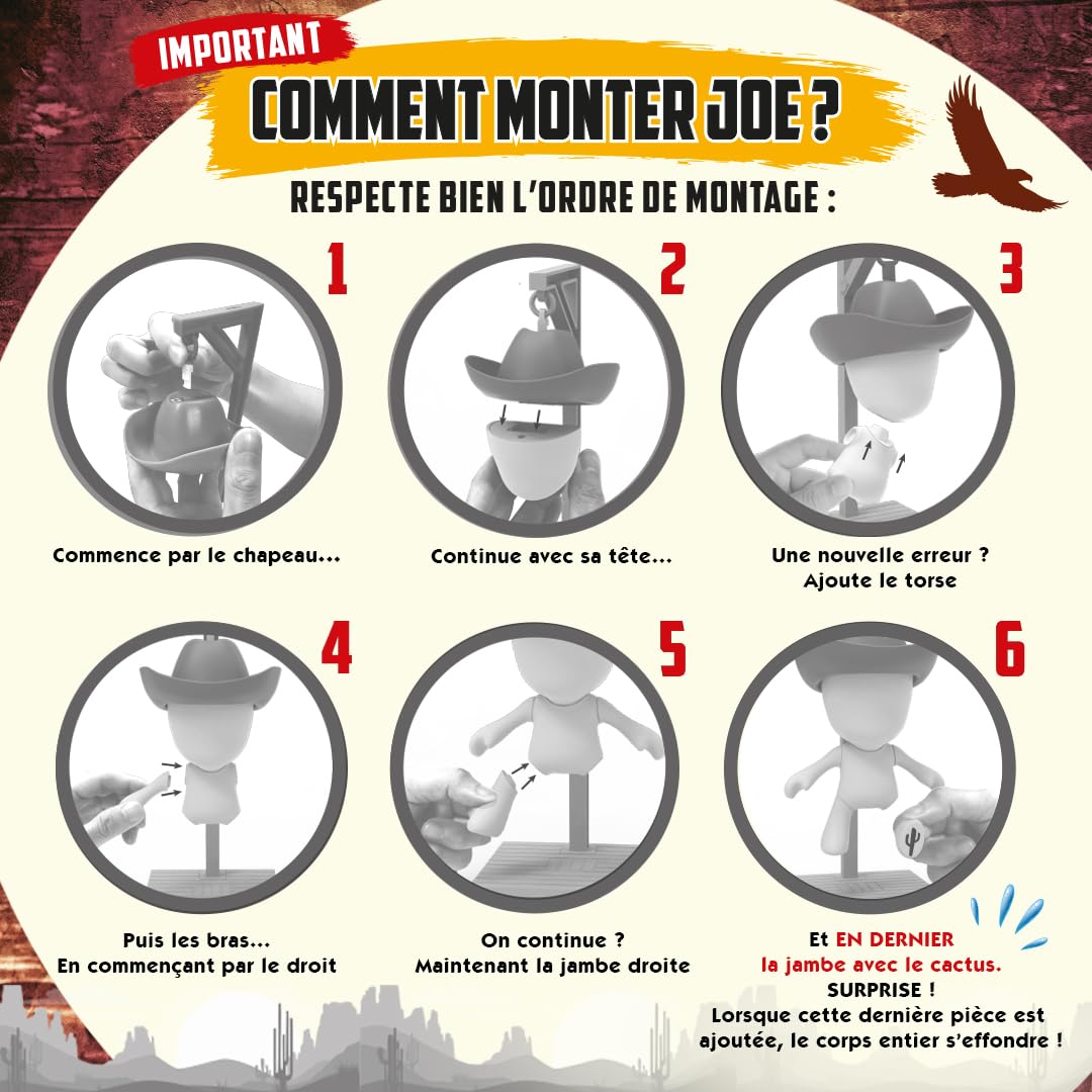 Joe Le Pendu, Gioco da tavolo Intemporale - Devine La Parola Prima di essere impiccato, Rapidità e riflessione, 2 giocatori e più, per bambini dai 6 anni, GP100, Marrone