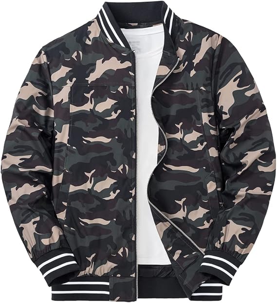 Amazon Kefitevd ライトジャケット ミリタリー ジャンパー メンズ アウター 撥水 カジュアル ジャケット 薄手 春 秋 冬 コート ジャケット 通販