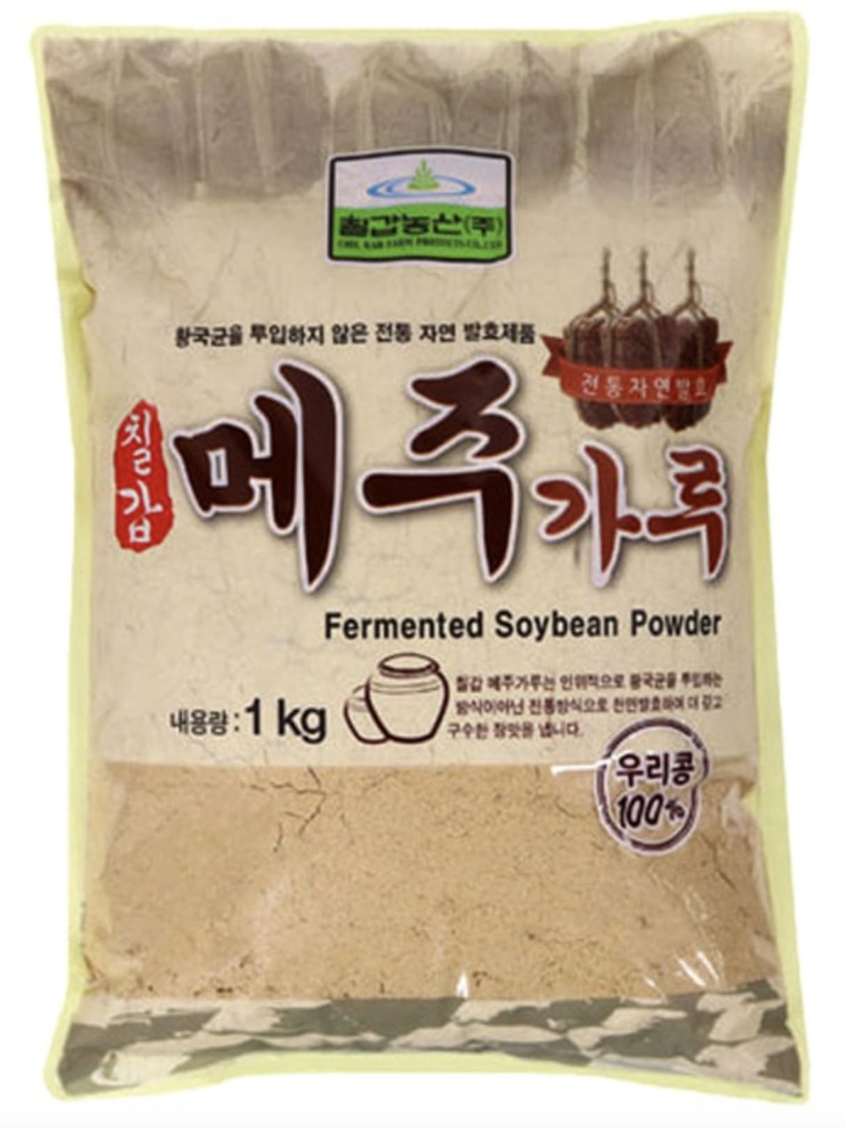 Chilkab Korean Fermented Soy Bean Meju Powder 1kg - Authentic Ingredient for Korean Cuisine
