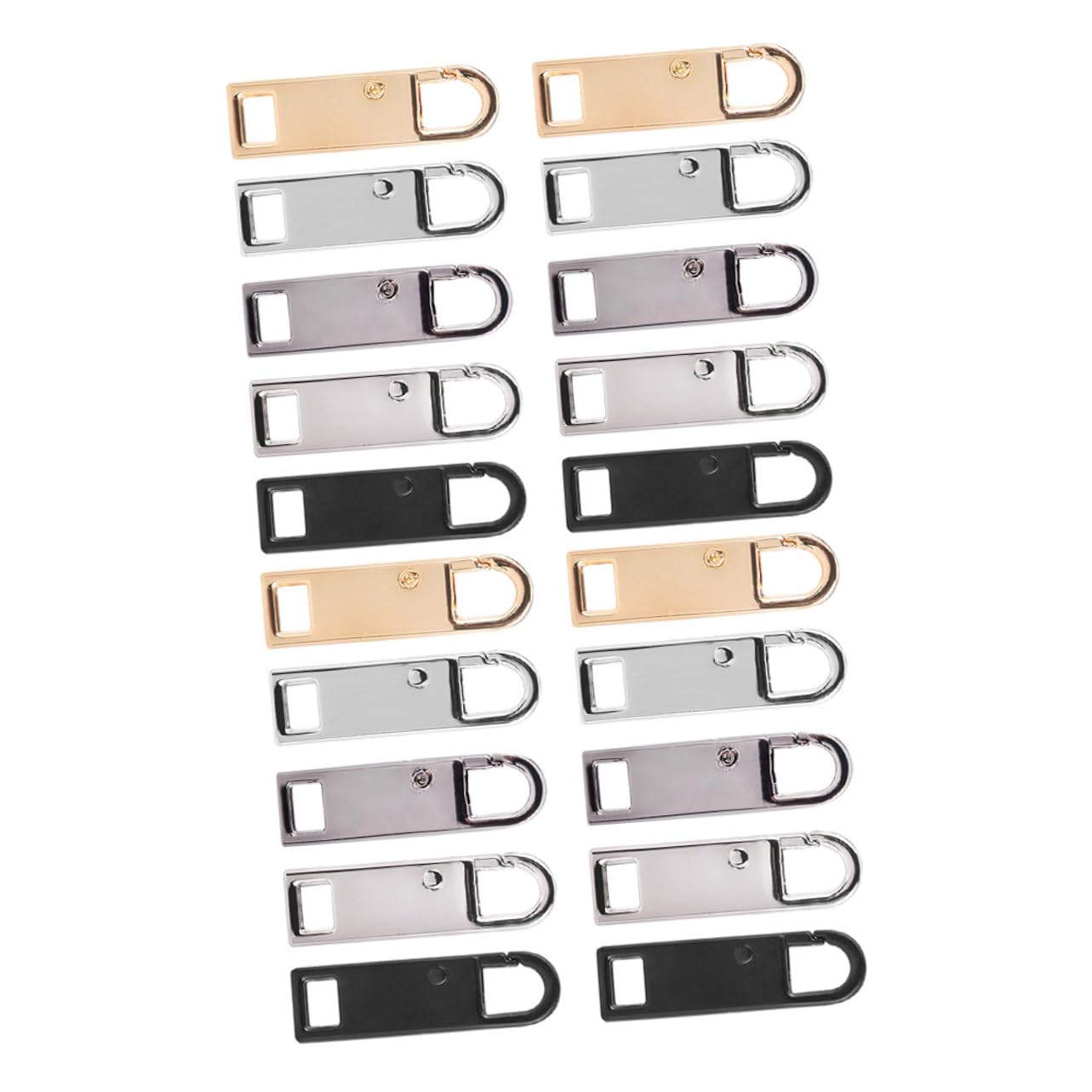 STOBOK 60piezas Tiradores De Cremallera Multifuncionales Reemplazo Duradero Para Ropa Mochilas Equipaje y Proyectos Material Resistente y Lavable