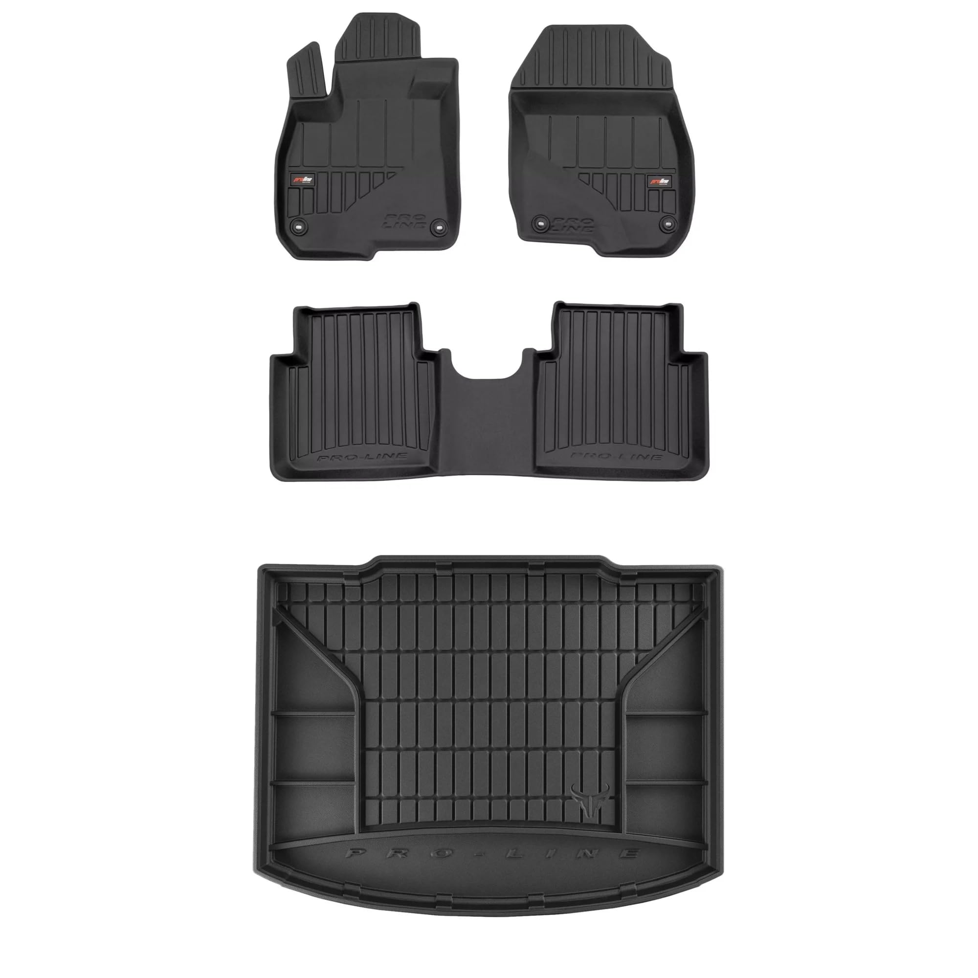 SMK Set di tappetini in gomma e tappetini per il bagagliaio per Honda CR-V V 2016-2023 Migliorare il comfort di viaggio con tappetino antiscivolo auto 3D- tappetini per tutte le stagioni auto, protezi