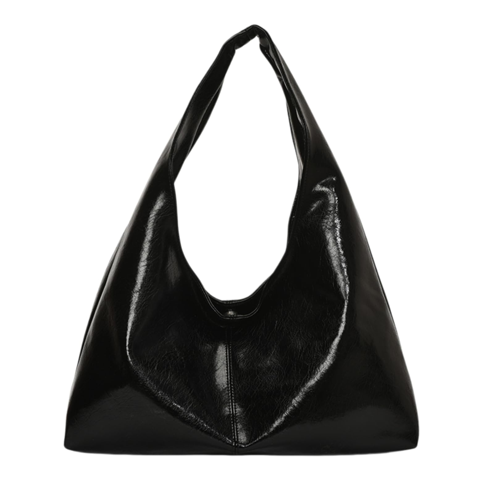Borsa A Tracolla Spalla con Chiusura Snap, Morbida Cintura Singola-green-45cmx26cmx12cm