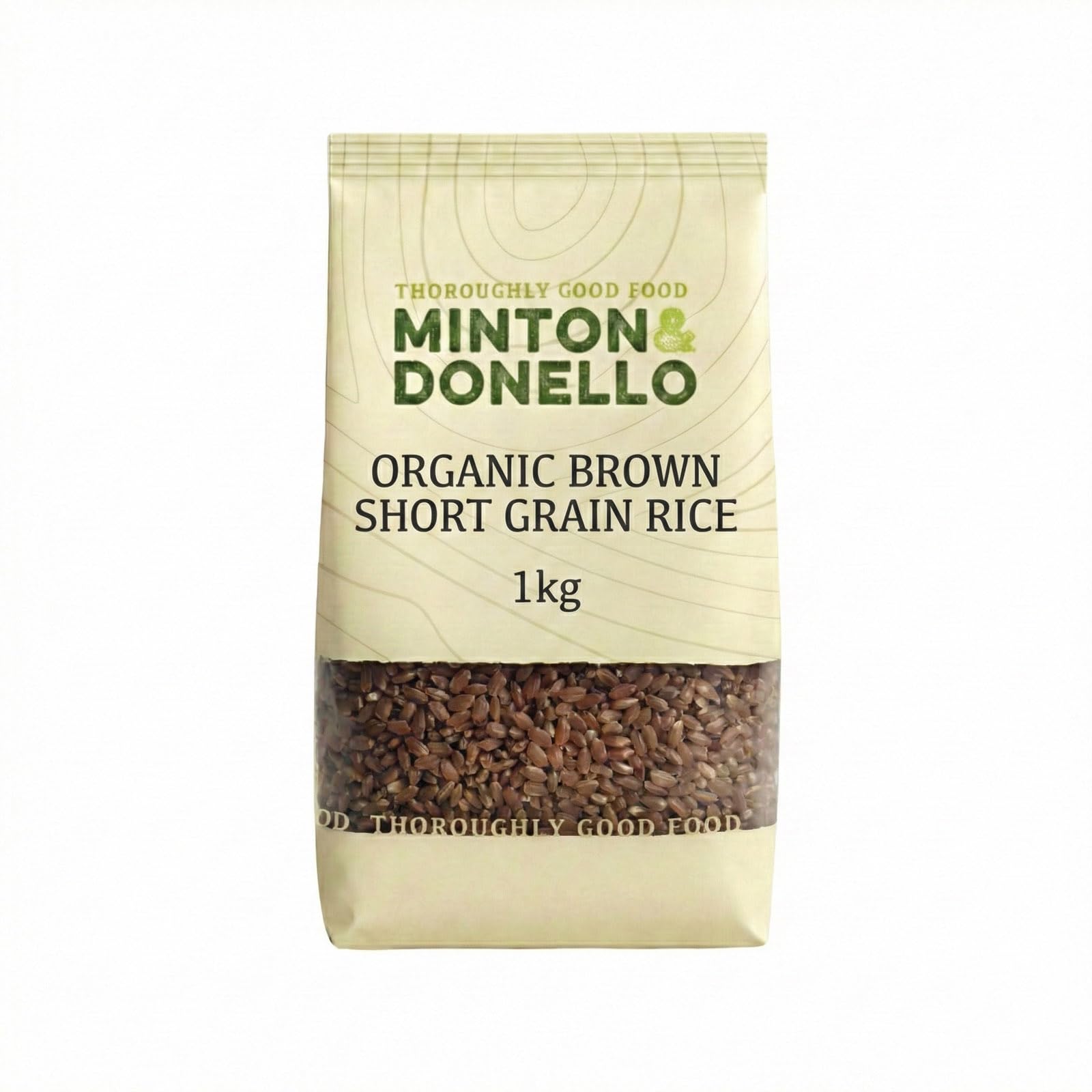 Minton & Donello - Organic Short Grain Brown Rice, Rich & Nutty, Bulk Pack, 1kg