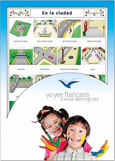 Tarjetas de vocabulario - En la Ciudad - City, Town and Traffic Flashcards in Spanish