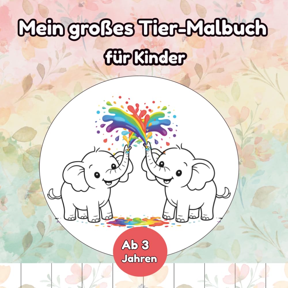 Meine liebsten Tiere – Einfache Ausmalbilder für Kindergartenkinder