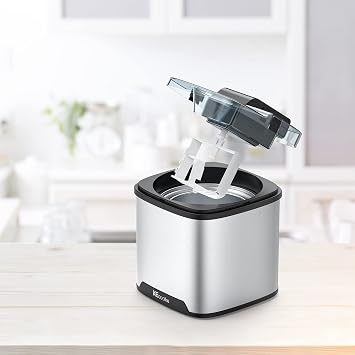 KECOOLKE Ice Cream Maker, Electric Ice Cream Machine Countertop Fruit Soft Serve Homemade Large Capacity 2 Quart