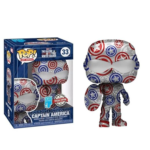 Funko Pop! Artist Series: Marvel Patriotic Age - Captain America (Falcon And The Winter Soldier Number 33) Exclusive