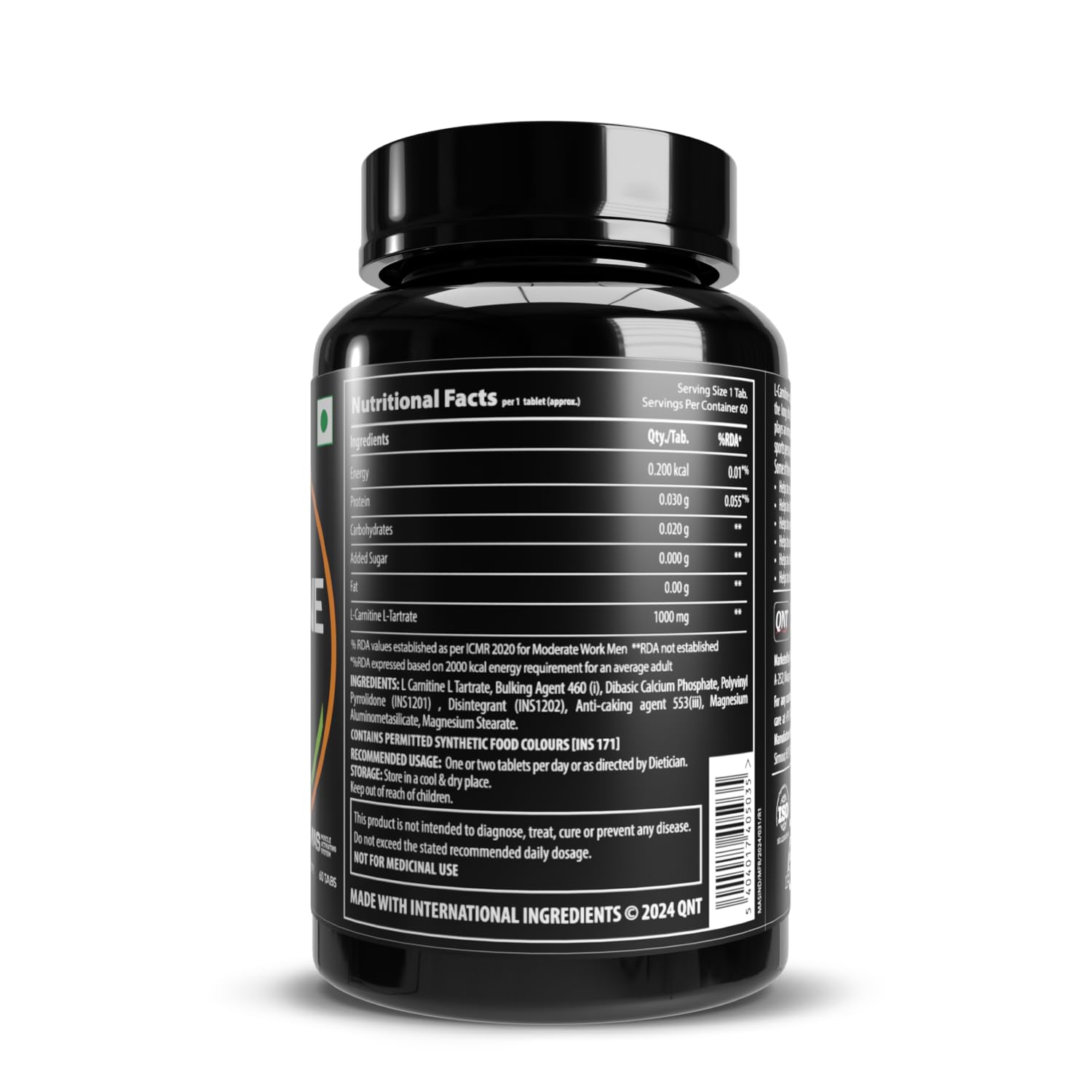 Maxi L-Carnitine 1000 mg | 60 Tabs | Convert Fat into Energy | Pre-Workout Supplement | Muscle Recovery — Amazon image 3