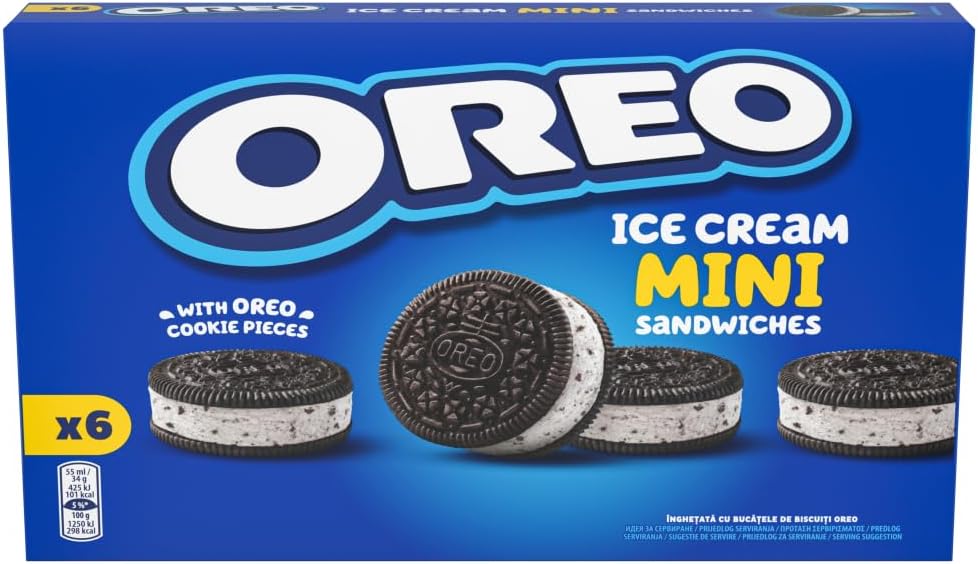 Mini Ice Cream Sandwich, 6 x 55 ml