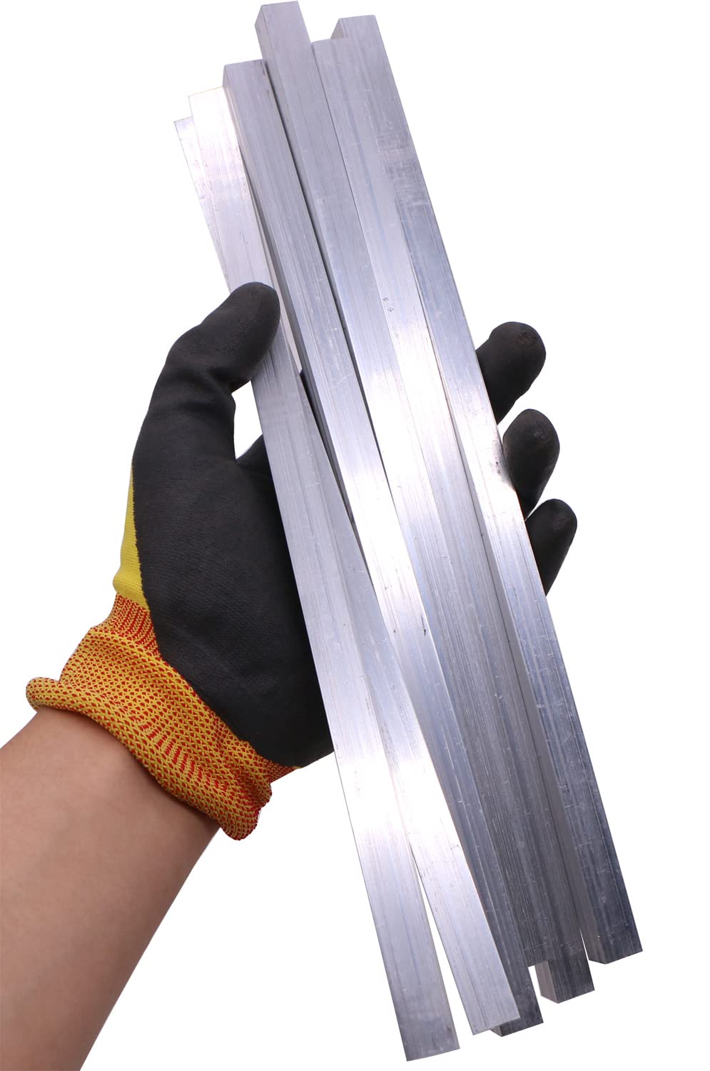 6 Aluminum Flat Bars - 1/2" x 1/2" x 12" -3