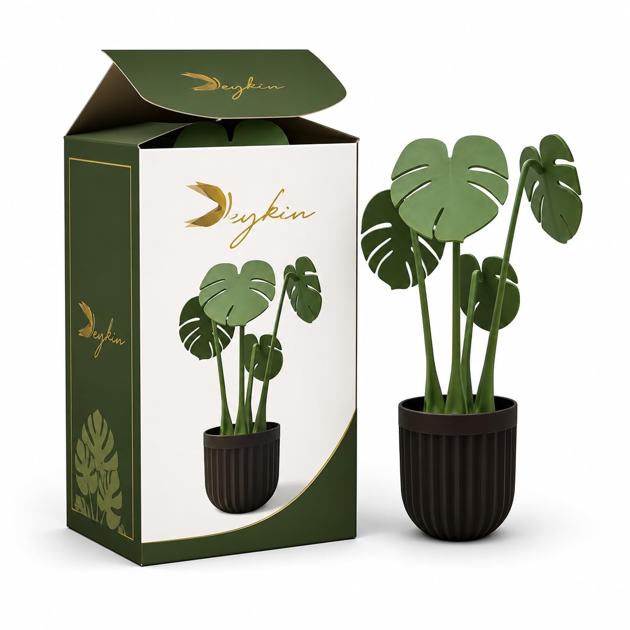 Artificial Plant with Decorative Pot Coaster, Magnetic Leaf Design,Morden Desk Tabletop Decor for Office,Study Table,Living Room,Bedroom &Home Decoration (Pack of 1)-image-32