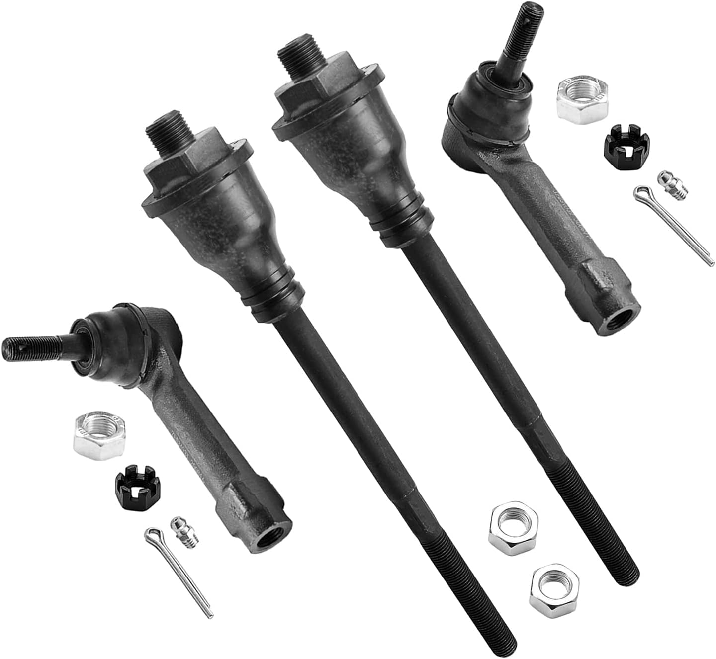 ASTARPRO 6pcs Front Tie Rods Inner And Outer Complete Kit