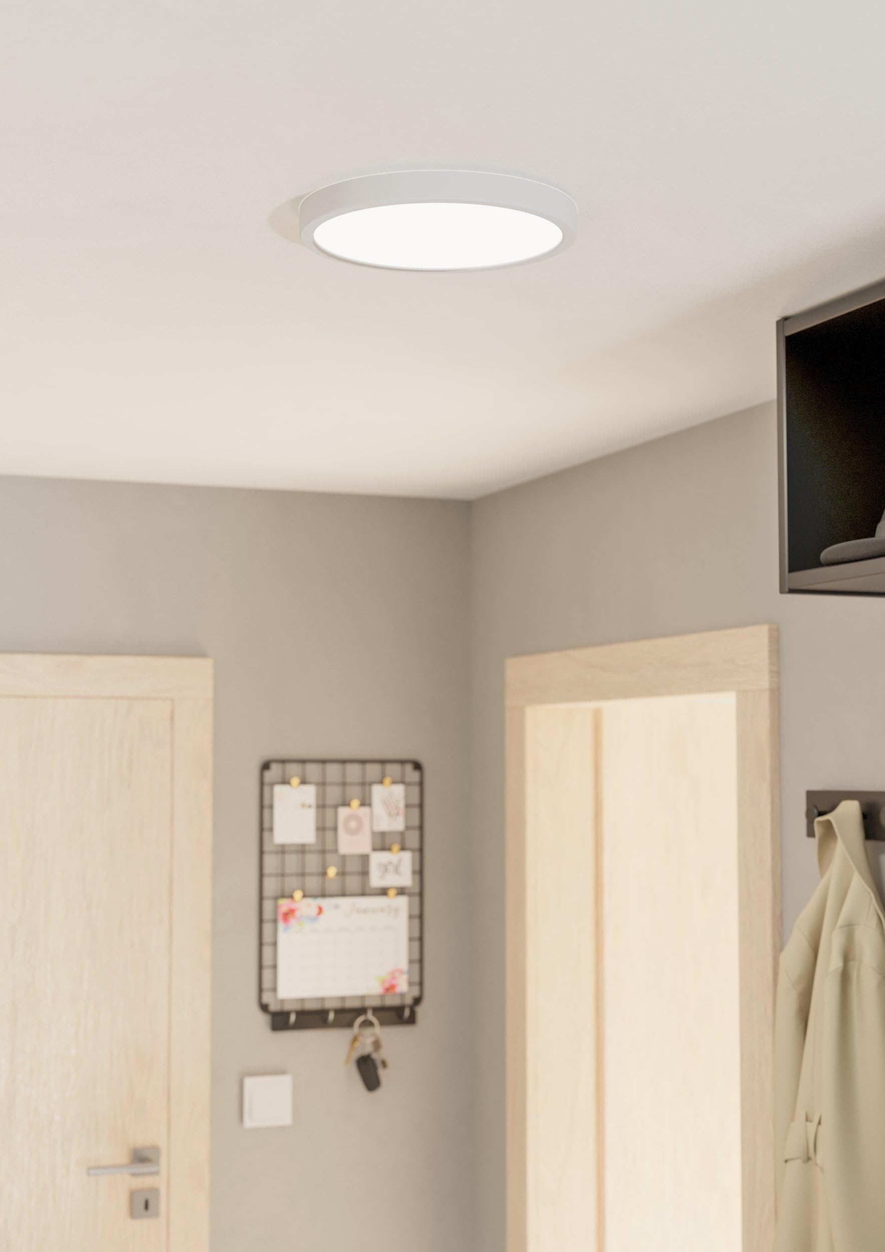 Eglo LED Plafoniera Fueva 5, L x P 28,5 cm, lampada da soffitto a 1